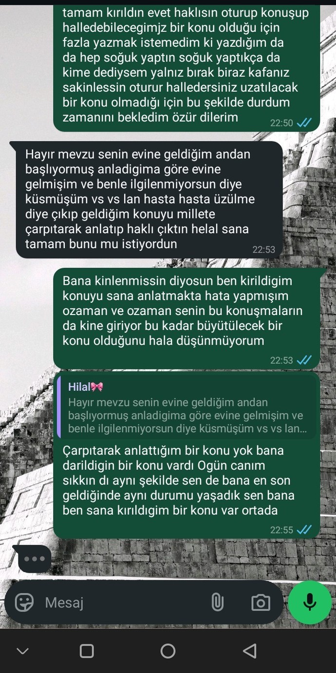 Kardeş gibiydik sizce lütfen yorumlar mısınız?