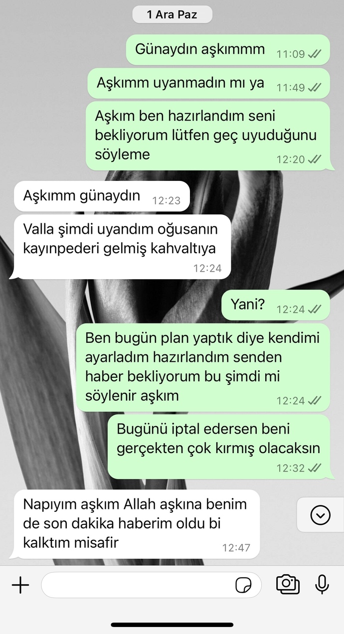 Benim bir üslupsuz lafım mı olmuş?