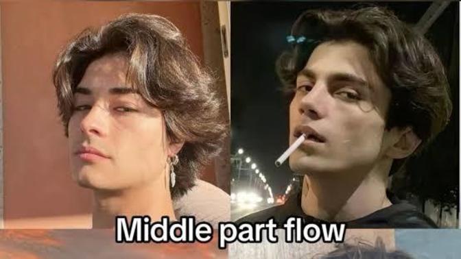 Middle part saç erkeğe en yakışan saç modeli değil mi sizcede?
