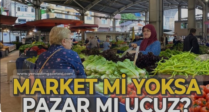Alisveriste pazar mi yoksa market mi tercih edersiniz?