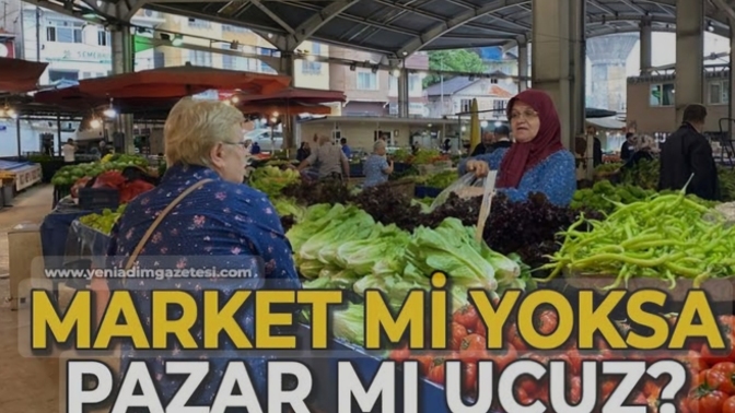 Alisveriste pazar mi yoksa market mi tercih edersiniz?