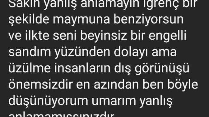 Adamın biri bana Instagram'dan şu şekilde mesaj atmış, siz olsanız ne yapardınız?