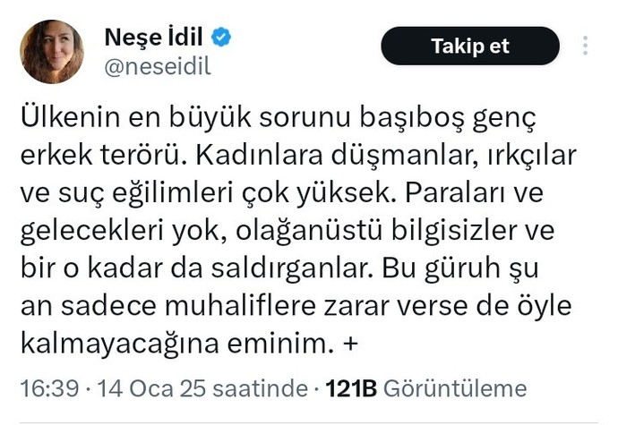 Bu erkek düşmanlığının kaçıncı leveli acaba?