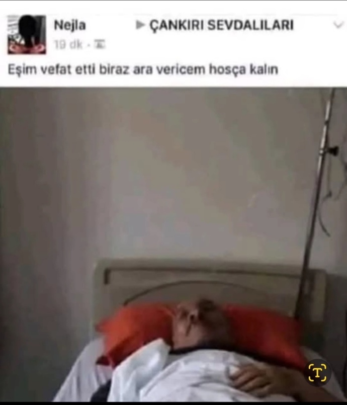 Tamam Nejla abla sen göm gel biz bekleriz🤭🤭 tövbe tövbe bu nedir yaw🤭rahmete giden birinin resimlerini paylaşırmıydınız?