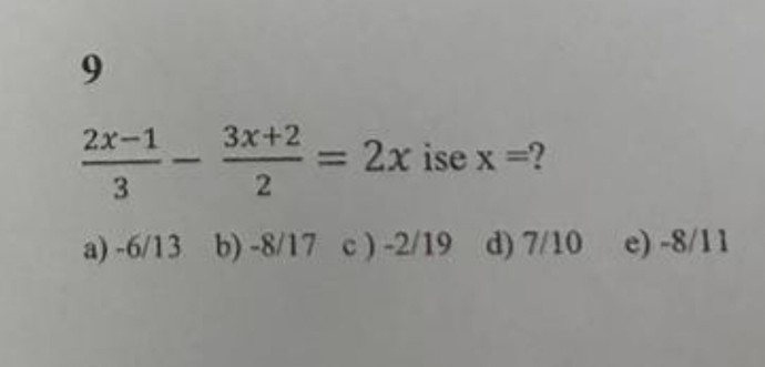 Matematigi iyi olan var mı?
