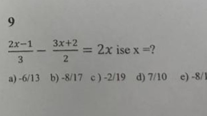 Matematigi iyi olan var mı?