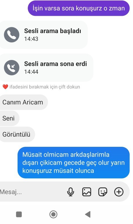 Sevgilim piskojimi bozuyor?
