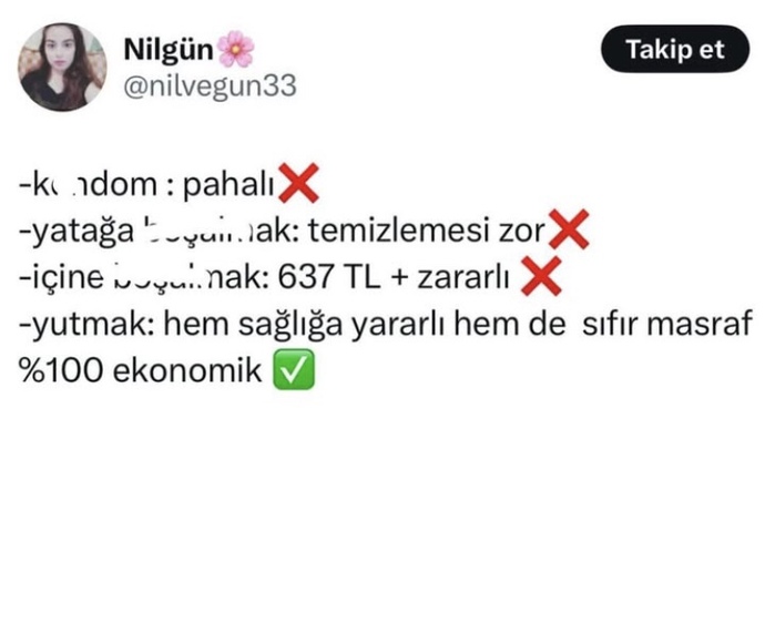 Ülkede sürekli yapılan zamlar cinsel ilişkileri baltaladı mı sizce?