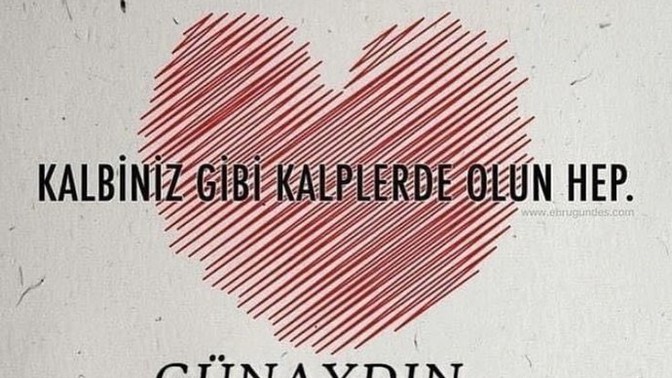 Güne güzel bir sözle başlamalı değilmi?