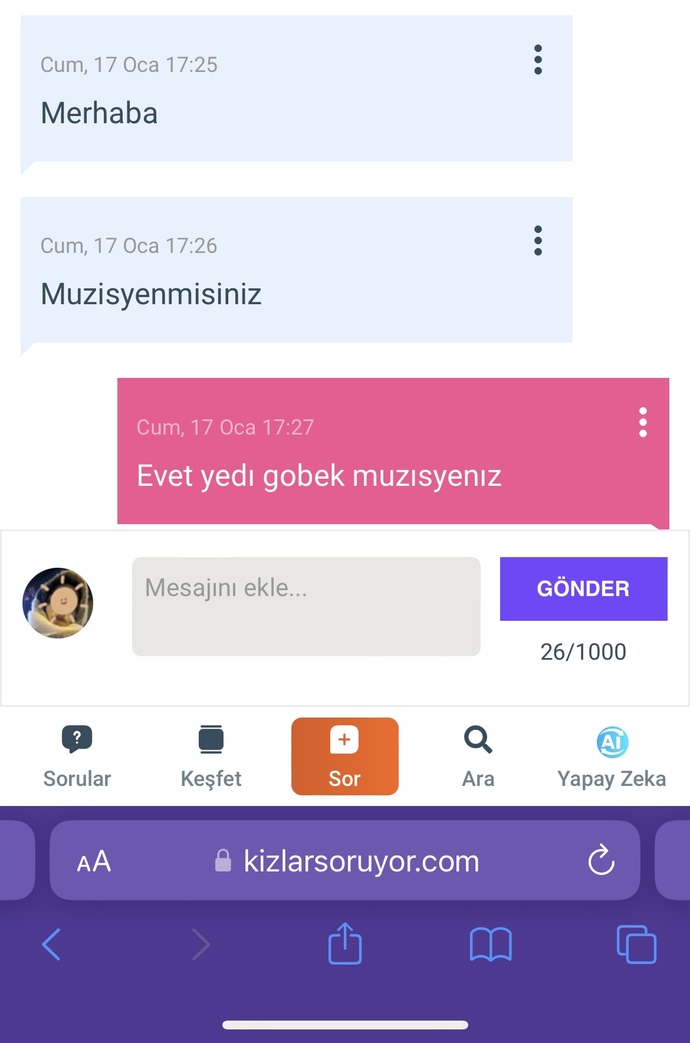 Size sorulmus en anlamlı soru neydi?