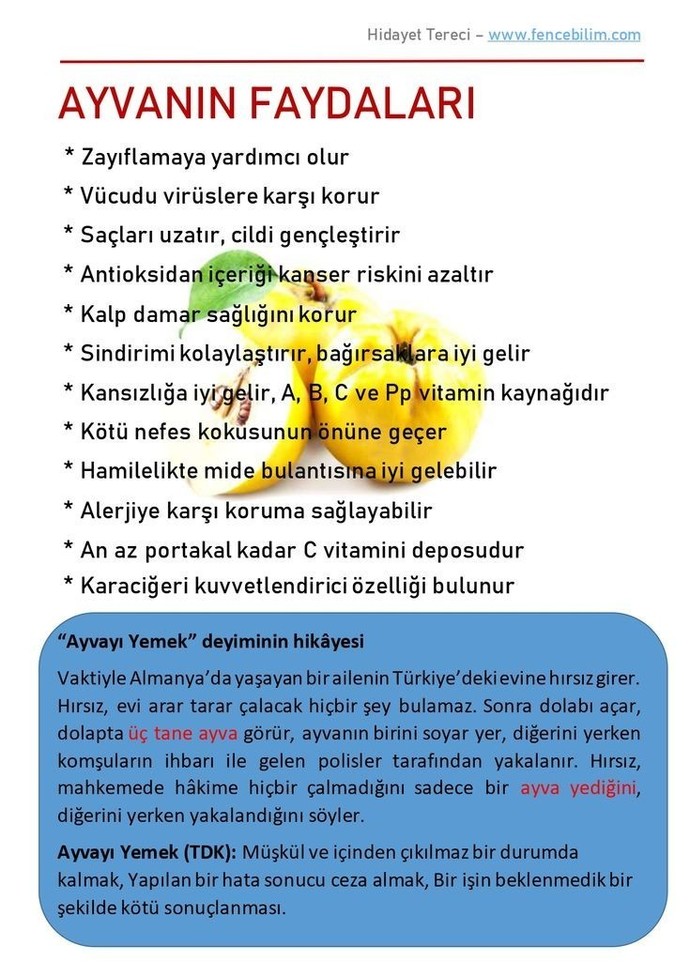 Ayvayı nasıl yiyorsunuz?