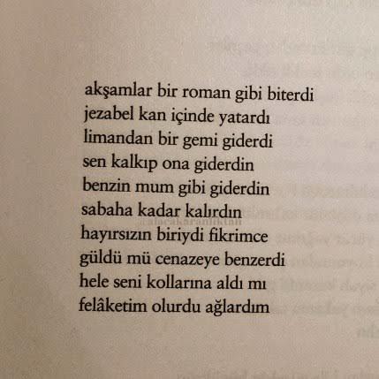 En sevdiginiz şiirlerden Şiir önerisi?
