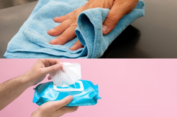 Mikrofiber bez mi yüzey temizleme mendilleri mi?