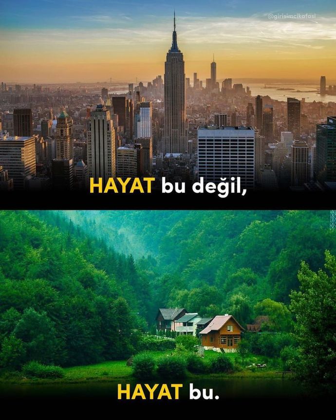 Türkiyede hiç kimse şehir içinde yaşamayı sevmezken neden herkes şehirde yaşıyor?