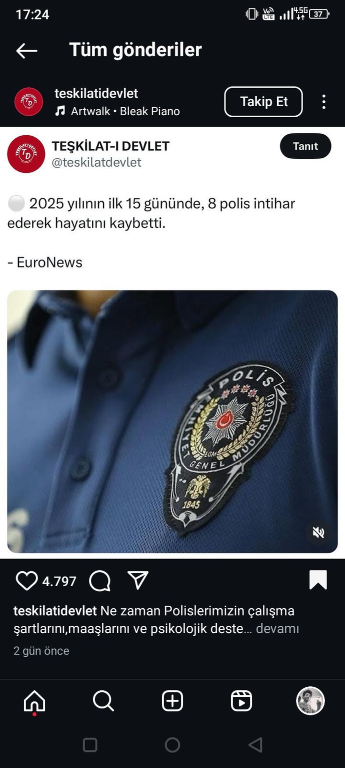 Polis intiharları hakkında düşünceniz?