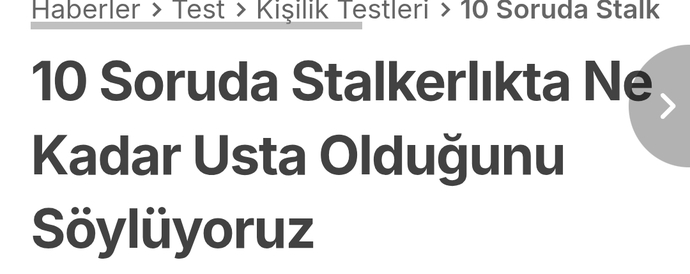 Onedionun ne kadar stalkersın testi ile geldim testi yap bakalım sen ne kadar stalkersın?
