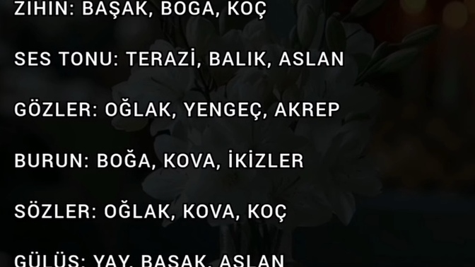 Her burcun eşşiz özelliği nedir?