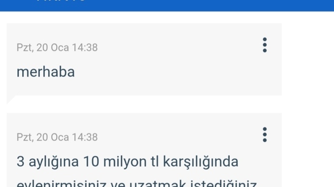 Değişik mesajlar alıyor musunuz?