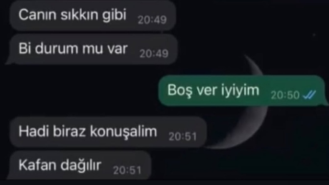 Canınız sıkkın olduğun da yanınız da olanlar var mı?