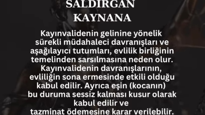 Eşimle sorunum yok tek sorun annesi?