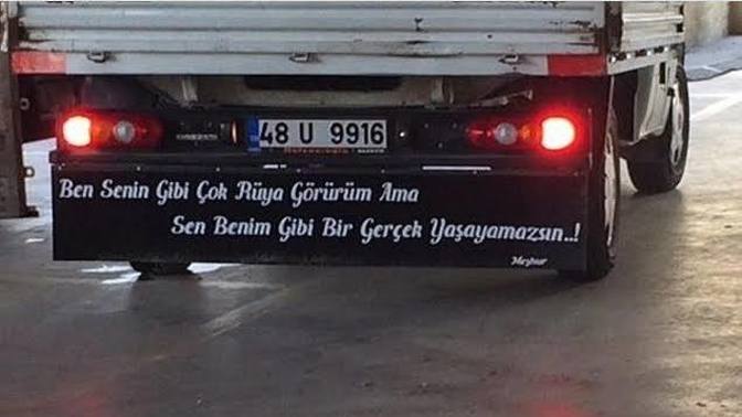Kamyon arkası sözleri en sevdiğiniz hangisi?