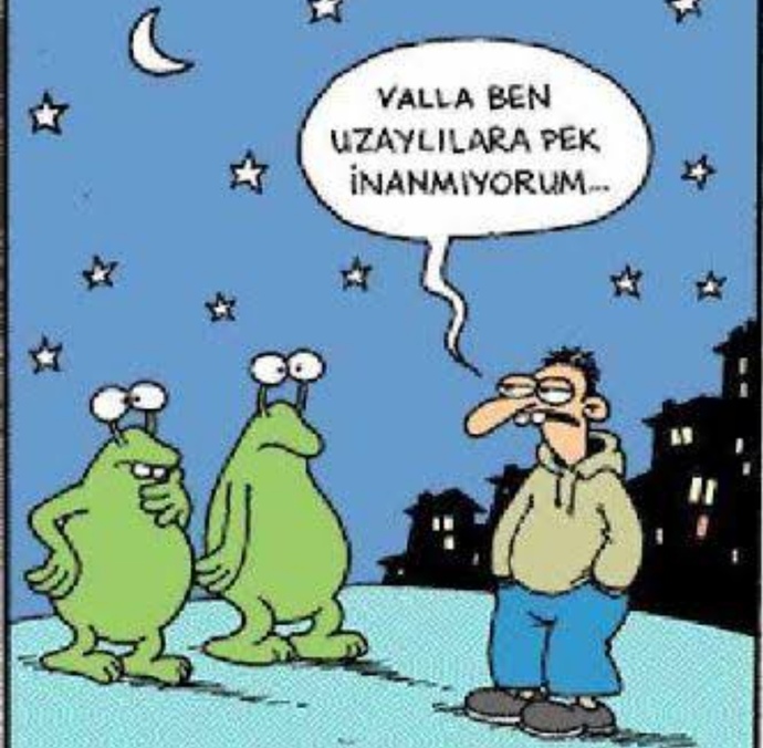 Uzaylılar dünyaya gelse ve seni kendi gezegenlerine götürmek isteseler, yanına alacağın tek şey ne olurdu?