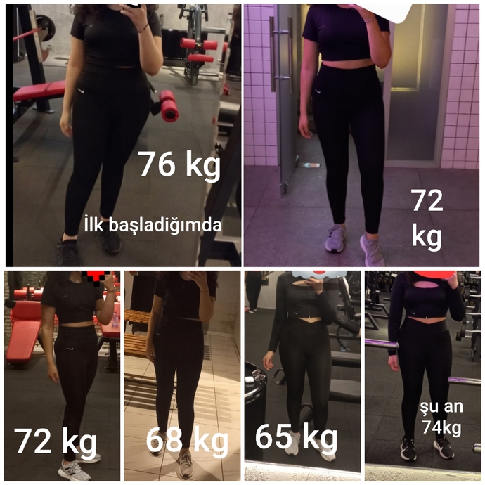 İlk baslamamla Şu an bulundugum araliklari kolajladim?1ben bu diger resimdeki gibi olabilir miyim sizce?2Vucut yapim mi degismiş?