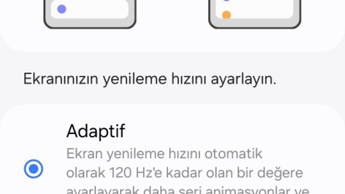 Telefonunuzu hangi ekran yenileme hızın da kullanıyorsunuz?