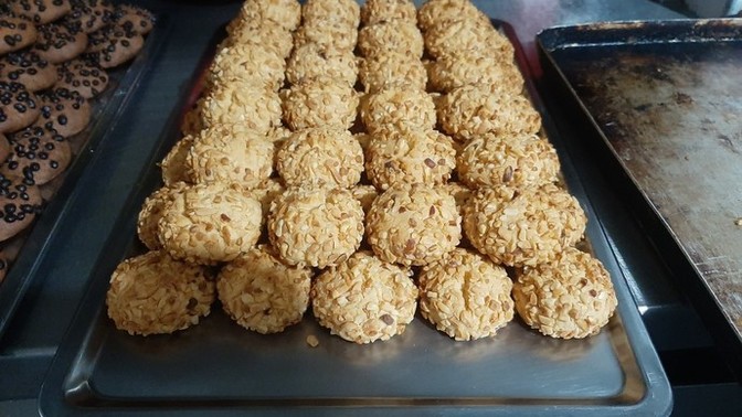 Evet kurabiyeleri nasıl dizmişim harika mı?