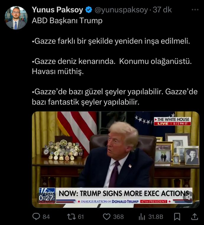 Trump Gazzelilerle alay etti. Ne düşünüyorsunuz?