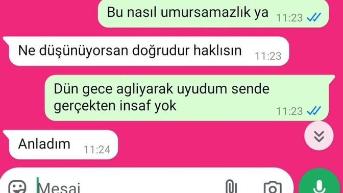 Bu kişi beni hakediyormu?
