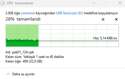 5mb/s SSDden USB Flasha dosya aktarımı normal mi?