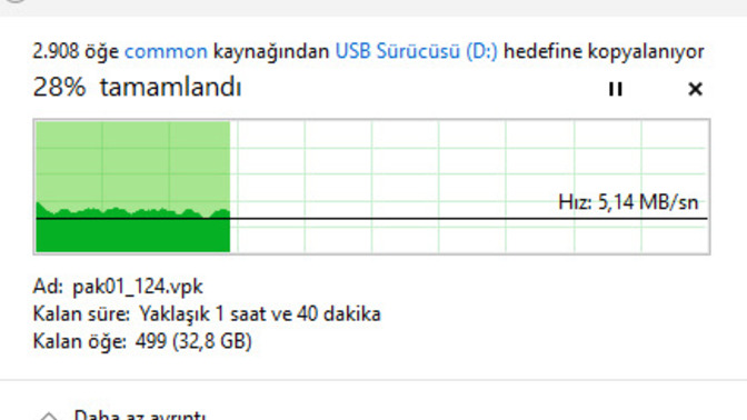 5mb/s SSD'den USB Flash'a dosya aktarımı normal mi?