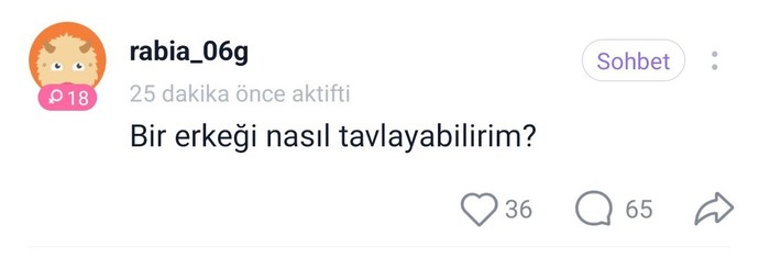 Cidden bu soruyu soruyor musun Rabia?