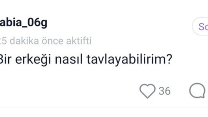 Cidden bu soruyu soruyor musun Rabia?