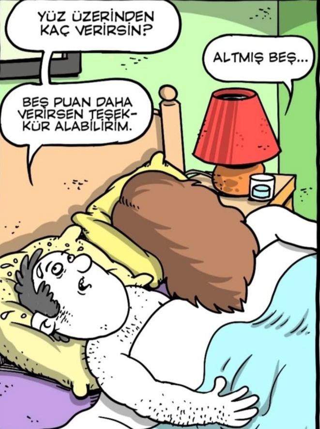 Cinsel performansınıza yüz üzerinden kaç puan verirsiniz?