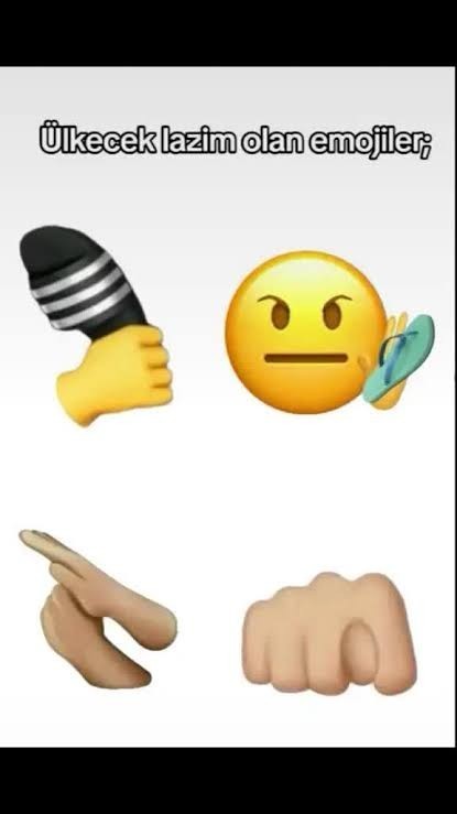 Size hangi emojiler lazım?
