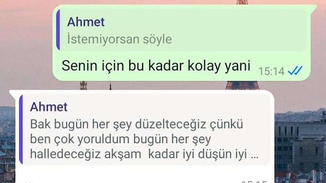 Sevgilimle bir haftadır aramız bozuk ve bana söylediği sözler ne düşündürüyor size?