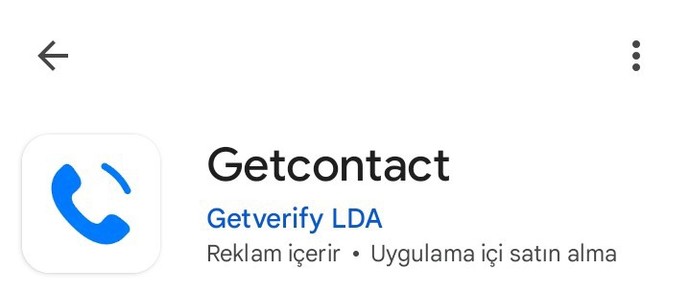 GETCONTACT YÜZÜNDEN?