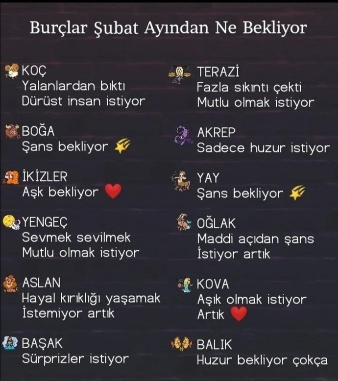 Burçlar Şubat ayında ne bekliyor?