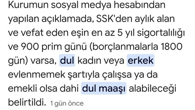 Artık erkeklere de dul maaşı bağlanacakmış , siz ne düşünüyorsunuz bu konuda?
