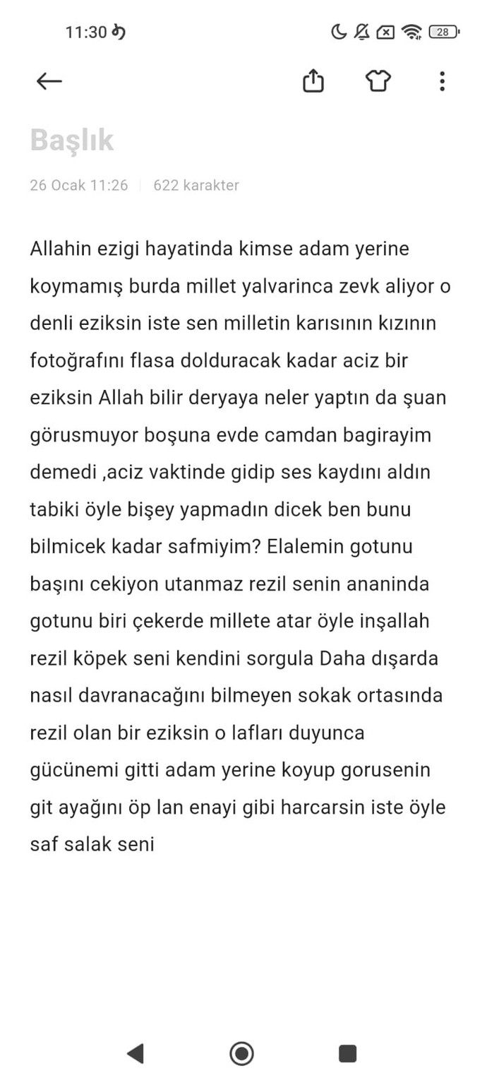 Bu mesaj sizce yeterınce ağır olmuşmu birine gönderecegımde?
