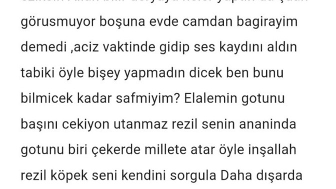Bu mesaj sizce yeterınce ağır olmuşmu birine gönderecegımde?