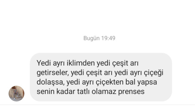 Sevgilinize biri böyle mesaj atsa ne tepki verirdiniz?