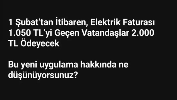 Siz bu konu hakkında ne düşünüyosunuz?