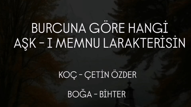 Burcuna göre hangi aşk-ı memnu karekterisin?