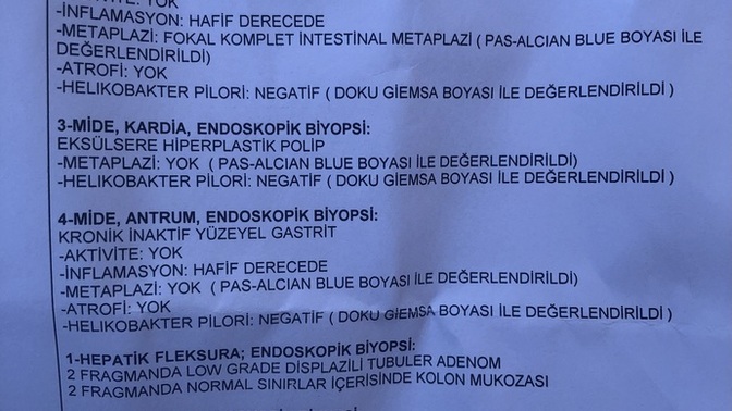 Biyopsi sonucu🫤?