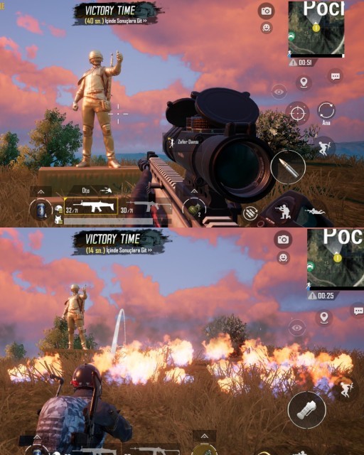 PUBG mobile de en son ne 1. Oldunuz kazandınız🏆?