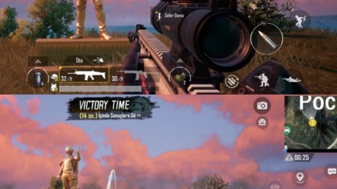 PUBG mobile de en son ne 1. Oldunuz kazandınız🏆?