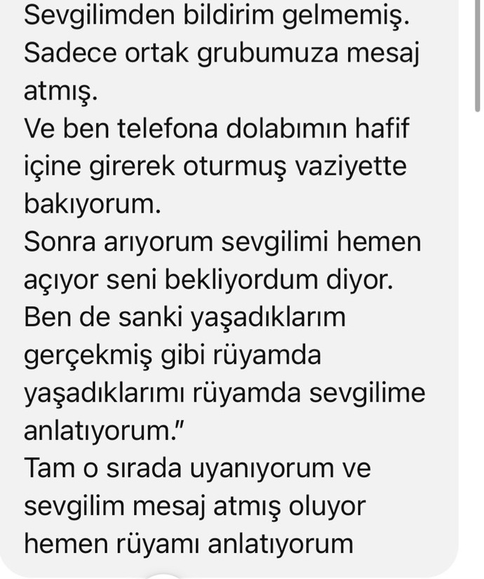 Çok ilginç bir rüya anlamını bilen var mııı?